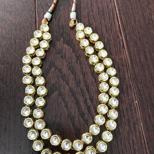 Kundan necklace with earrings